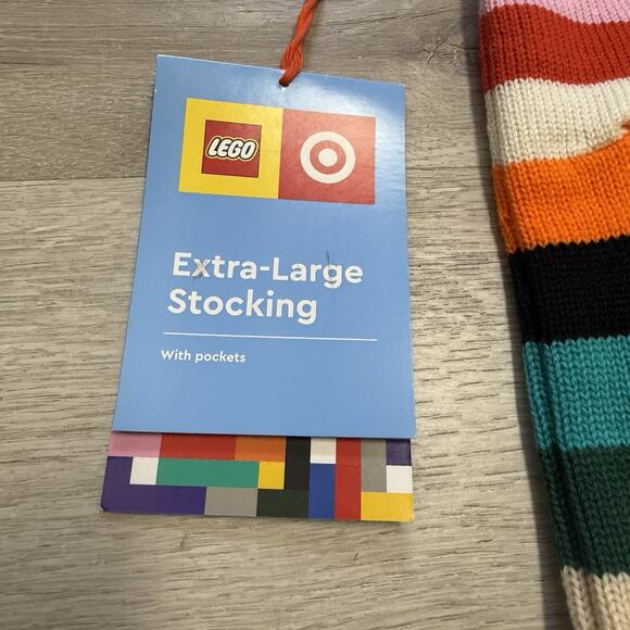 Lego Knit Stocking 36" With Pockets New With Tags - Picture 3 of 4